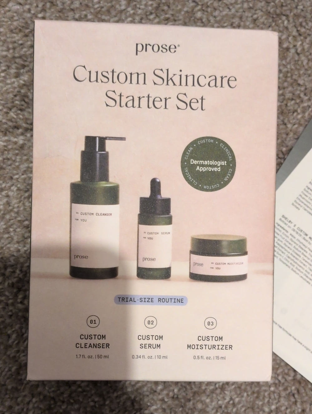 Prose Custom Skincare Starter Set - Pink
